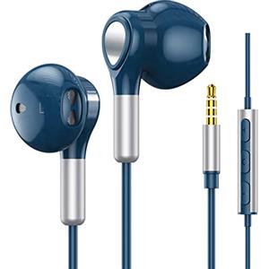 BENEWY Cuffie Auricolari con Filo, Cuffie In Ear con Microfono,Cuffie Magnetici Sport,Cuffiette con Filo e Controllo del Volume,stereo e audio Hi-Fi Auricolari per Samsung,LG,Xiaomi,Huawei etc Jack da 3,5 mm