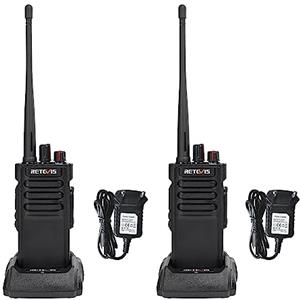 Retevis RT29D Ricetrasmittente Professionale Lunga Distanza, Walkie Talkie DMR, Impermeabile IP67, 3200mAh, Robusto, Ricetrasmittente Digitale per Magazzino, Fattoria (Nero, 2 Pezzi)