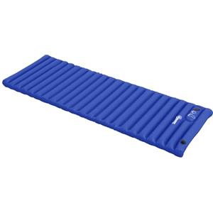 Outsunny Materasso Gonfiabile Singolo con Pompa a Pedale Incorporata, Materasso da Campeggio in Plastica 190T, 195x70x10 cm, Blu