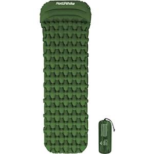 Naturehike Materassino da Campeggio Gonfiabile,Materassino Campeggio Impermeabile Ultraleggero,Imbottitura Isolante Termica Spessa 6,5cm con Cuscino,Tappetino da Campeggio per Pacchetto Piccolo