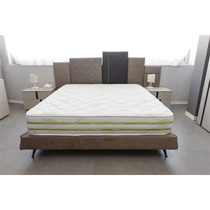 Materassi Russo - Materasso Matrimoniale 170x200 a molle insacchettate Memory Foam, 25 Cm, a 7 Zone di Portanza Differenziate, in Aloe Vera Con fascia 3D traspirante