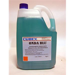 cubex professional Detergente detersivo igienizzante con SALI QUATERNALI di ammonio per Pavimenti Onda Blu 4X5 kg