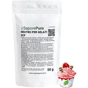 SaporePuro NEUTRO STABILIZZANTE per Gelati e Sorbetti 50 gr - 250 gr - 500 gr - 1000 gr con gomma di tara e gomma di guar