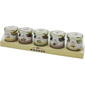 Brezzo Astuccio in legno 5 creme spalmabili da 38 gr.