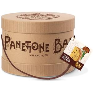 BAJ 1768 - Panettone Baj Antica Milano, in cappelliera ottocentesca, con libretto storico - 1Kg