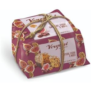 Vergani Panettone Pan Glassato con Datteri fichi e noci