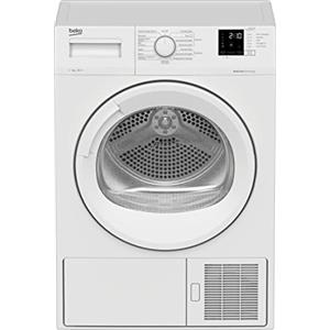 Beko - DRXS722W - Asciugatrice Slim 7kg, Classe A++, linea estetica Basic, Display Digit, oblò bianco con manopola bianca, Partenza ritardata 0-24h, Dimensioni AxLxP: 84,7x59,7x50,8cm