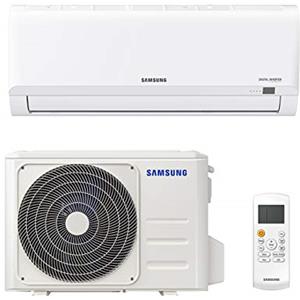 Samsung Clima AR30 Malibu, Climatizzatore Monosplit in pompa di calore, 9000 BTU, GAS R32, AR09TXHQBWKNEU+AR09TXHQBWKXEU, [Classe di efficienza energetica A++/A+]