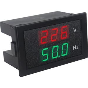 KETOTEK Misuratore di frequenza di tensione da pannello Voltmetro digitale AC 80-300V 45-65 Hz Volt Voltaggio Tester doppio display LED