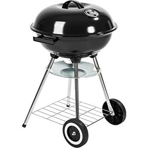 tectake® BBQ, barbecue smoker a carbonella, grill multifunzionale, capacità griglia per 6 persone, alimentazione aria regolabile, cassetto raccoglicenere estraibile, dimensioni 48x45x70 cm, 2.6 kg