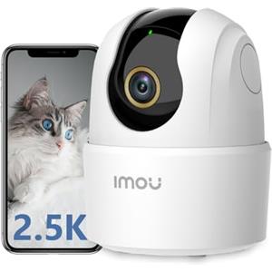 Imou 4MP Telecamera Wi-Fi Interno Videocamera Sorveglianza 2.5K, Rilevamento Umano, Audio Bidirezionale, Tracciamento di Movimento con Sirena, Compatibile con Alexa, Rotazione a 360°, 2.4Ghz Ranger 2C