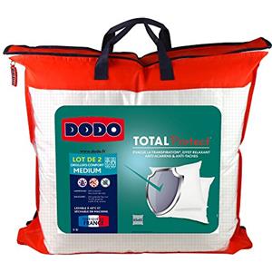 Dodo - Set di 2 cuscini protettivi anti-acari, anti-macchia, anti-trasparenza, 65 x 65 cm