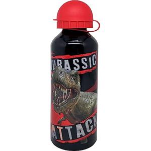 Julian Ross Dinosauro T-Rex Borraccia in Alluminio, 500 Millilitri, Bambino, Resistente, BPA Free, Bottiglia Acqua Scuola Con Beccuccio Retraibile