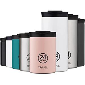 24Bottles Travel Tumbler- Tazza Termica Caffe, Te, Bevande Acciaio Inox da Viaggio 350ml, Termos Caffè 100%Ermetico, Thermos 6hHot/24hCold, Borraccia Termica Mug Ecologica Design Italiano Atlantic Bay