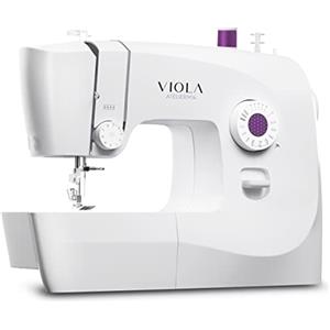 VIOLA Atelier M14 Macchina da Cucire con 14 Punti di Cucitura, Ideale per Principianti, Infilatura Automatica Ago, Doppia Alzata Piedino per Tessuti Spessi, Braccio Libero, Illuminazione a LED