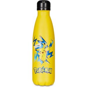 SEVEN Borraccia Termica Borraccia POKÉMON - per Bambini con Cannuccia 460 ML NO BPA - Asilo, Scuola Elementare - Acciaio Inox, Mantenimento Temperatura fino a 24h