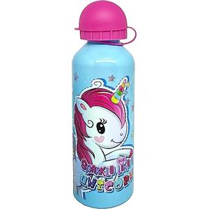 Julian Ross Baby Unicorno Borraccia in Alluminio, 500 Millilitri, Bambini, Resistente, BPA Free, Bottiglia Acqua Scuola Con Beccuccio Retraibile