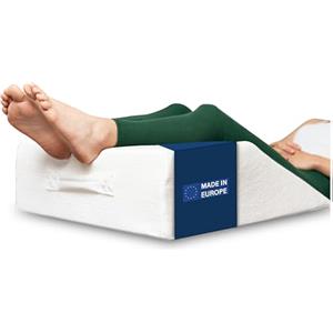 Dreamzie Cuscino Gambe per Dormire - Cuscino Memory Foam per Gambe, la Schiena - Cuscino da Lettura per Letto - Cuneo alza Gambe - Ortopedico