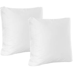 WOLTU Imbottitura Cuscino 45x45/50x50cm, Cuscino da Letto 2 in 1, Cuscino per Dormire con Cerniera, 2 Cuscini 3 Usi, Lavabile e Traspirante, in 100% Cotone, Bianco