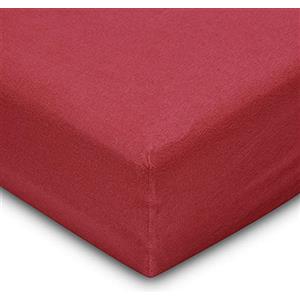 Flowen Lenzuola Matrimoniali con Angoli 150x190 cm Bordeaux in Microfibra per Letto con Materasso fino a 30cm Tessuto Anti-Acaro e Ipoallergenico di Alta Qualità Morbido e Lavabile in Lavatrice