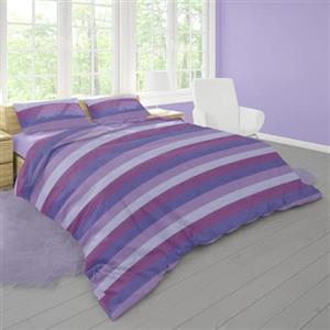 Dorian Home, Coppia Federe 50 x 80 cm Realizzate in 100% Morbido e Puro Cotone, Made in Italy, Fantasia Garda Viola