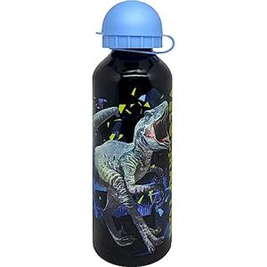 Julian Ross Dinosauro Velociraptor Borraccia in Alluminio, 500 Millilitri, Bambini, Resistente, BPA Free, Bottiglia Acqua Scuola Con Beccuccio Retraibile