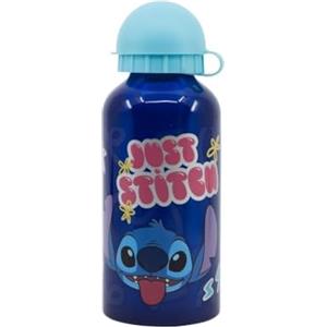 My sweety pop - Borraccia - Alluminio - Per bambini - Presepe - Scuola - Vacanze - Pasti - 17,5 cm - 400 ml - Idratazione - Idea Regalo - Stitch - Blu - per ragazza