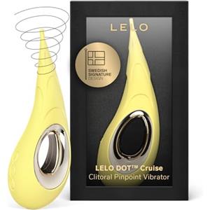 LELO DOT Cruise Vibratore Clitorideo ad Alta Frequenza con Movimento Ellittico a 8, Vibratore per Donna a Punta con Tecnologia Cruise Control, Sex Toys per Donne, Lemon Sorbet