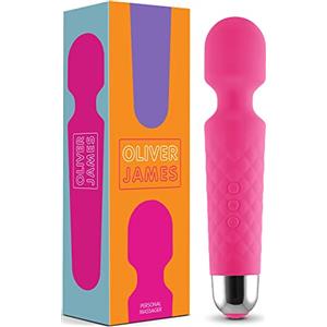 Oliver James Vibratore Sessuale per Donna - Massaggiante Personale Con 8 Velocità e 20 Modalità - Stimolatore Punto G - Dildo vibrante, Vibratorepunto squirt, Giocattoli Sessuali - Oliver James (Rosa)