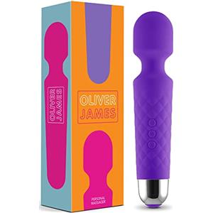 Oliver James Vibratore Sessuale per Donna - Massaggiante Personale Con 8 Velocità e 20 Modalità - Stimolatore Punto G - Dildo vibrante, Vibratorepunto squirt, Giocattoli Sessuali - Oliver James (Viola)