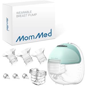 MOMMED Tiralatte Elettrico, Tiralatte Elettrico indossabile con 3 modalità e 12 potenze, 24 mm Tiralatte con design a prova di perdite, Ricaricabili, Include 17/19/21 mm inserti flangiati