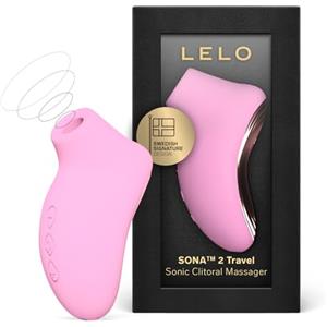 LELO SONA 2 Travel Vibratore Femminile Succhia Clitoride per Donna con 12 Modalità di Piacere e Tecnologia Sonic Wave, Pink