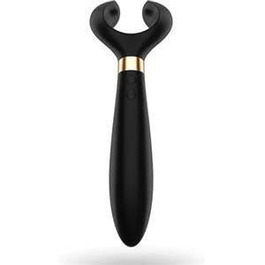 Satisfyer Partner Multifun 3 Rechargeable Couples Vibrating Toy - Black - 200 Gr