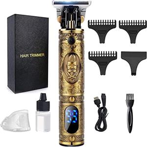 LUQUEN Tagliacapelli Uomo Professionale,Macchinetta per Capelli Senza Fili,Rasoio Elettrico barba Display a LED,Precisione T-Lama,USB Ricarica Rapida,Portatile Taglia Capelli Uomo per Kit Regalo