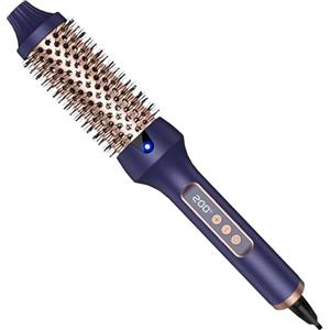 OKWRAP Thermal Brush OKWRAP 3 in 1 Thermal Brush Spazzola termica 38 mm spazzola rotonda display LCD 120-210 ℃, Usato Come Spazzola Lisciante, Arricciacapelli Spazzola, Doppia Tensione