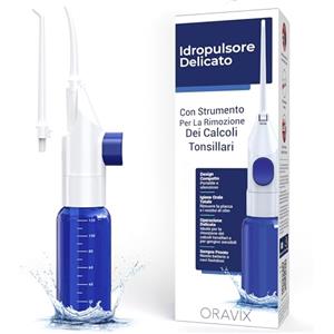 Oravix Idropulsore Dentale, Rimozione Calcoli Tonsillari, Irrigatore Dentale, Idropulsore Portatile, Irrigatore Orale, Getto Acqua Per Denti, Propulsore Dentale, Alito Cattivo Rimedi