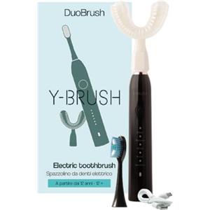 Y-Brush - Spazzolino da denti elettrico - Spazzolino a Y - Spazzolino tradizionale - 1 mese di autonomia - Confezione DuoBrush per adulti