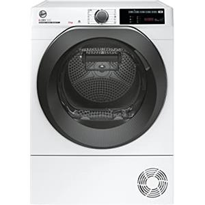 Hoover H-DRY 500 NDE H9A3TCBEXS-S Asciugatrice a Pompa di Calore, 9Kg, Griglia per Scarpe, Wi-Fi + BLE, Connesso, Classe A+++, 59,6x58,5x85 cm, Bianco