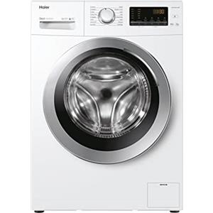 Haier Series 30 HW90-SB1230N Lavatrice, 9 Kg, 1200 Giri, Opzione Vapore, Trattamento Antibatterico, Bilancia Interna, Classe A, 59x60x85 cm, Bianco