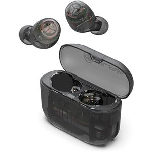 JLab Go Air Pop True Wireless Earbuds, Cuffie In-Ear, Auricolari Bluetooth con microfono, Auricolari wireless TWS Bluetooth con microfono, custodia di ricarica USB, Dual Connect, suono EQ3, Chiaro