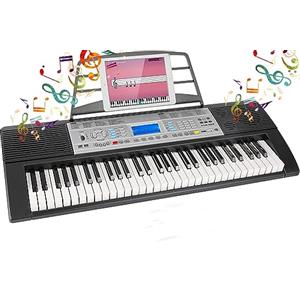 MAMIZO Pianoforte Digitale, tastiera con funzione di registrazione e programmazione E piano, Pianoforte Digitale 61 Tasti per Principianti e Professionisti, Tastiera Elettronica con altoparlanti