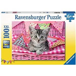 Ravensburger Puzzle Bel Gattino, Puzzle 100 Pezzi XXL, Età Consigliata 6+, Puzzle per Bambini, Stampa di Alta Qualità