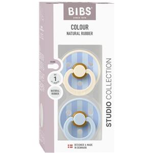 BIBS Set Di 2 Ciucci Bibs Colour Baby Blue e Dusty Blue Mix 0-6m