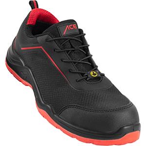 ACE Scarpe da Lavoro Sapphire - Scarpe di Sicurezza per Il Lavoro - S1-P SRC ESD - Nero/Grigio - 42