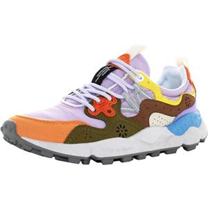 FLOWER MOUNTAIN Sneakers Tessuto Tecnico, con Inserti in Suede, Occhielli rinforzati con Lacci in Stile Trekking, Sottopiede in Sughero Naturale Antibatterico, Suola in Gomma ultral