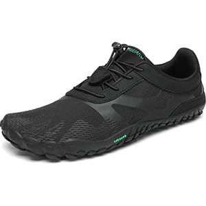 SAGUARO Scarpe Barefoot Minimaliste Uomo Donna Scarpe Palestra Corsa Trail Running Trekking Sport Acqua con Dita Scarpe Bici da Corsa Traspiranti Leggere, Nero, 47 EU