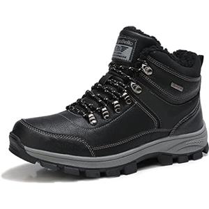 ARRIGO BELLO Uomo Stivali da Neve Invernali Scarpe Allineato Pelliccia Caloroso Caviglia Piatto Stivaletti Sportive Boots Escursionismo 41-46 （Blu023, 44 EU）