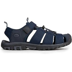 IZAS - Sandali Trekking con Punta Rinforzata in Gomma - Sandali Sportivi Unisex Impermeabili, Traspiranti e Resistenti all'Acqua - Suola Eva per Lunghe Camminate - Blu Mare - Taglia 42