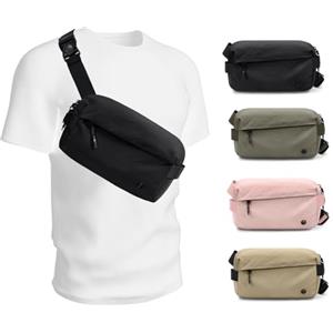 GOLF SUPAGS Borsa da Petto Unisex, Casual Borse a Tracolla da Uomo e Donna, Moda Sportiva Borsa Tracolla, per Escursioni, Ciclismo, Viaggi, Sport All'aria Aperta (Nero)