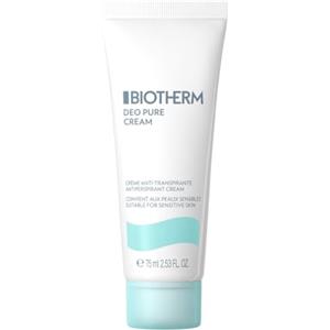 BIOTHERM Deo Pure Cream, Deodorante in Crema 24H, Per Tutti i Tipi di Pelle, Anche per Pelli Sensibili, Antitraspirante, Con Complesso Minerale Attivo, 75 ml